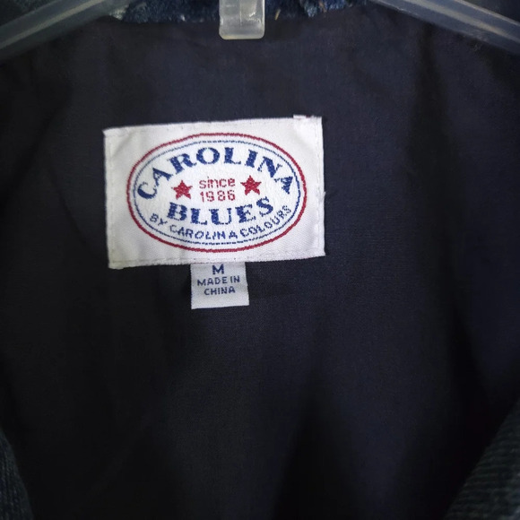 Vtg Carolina Blues Jean Jacket Embroidered Western Rodeo Size Medium 90s Y2K - Picture 4 of 10